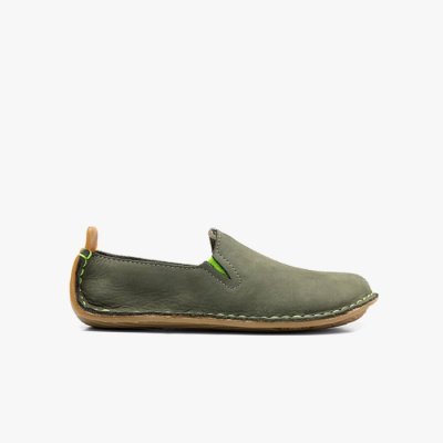 Vivobarefoot Kids' Ababa Leather Casual Shoes Green | Vivobarefoot FUP307591